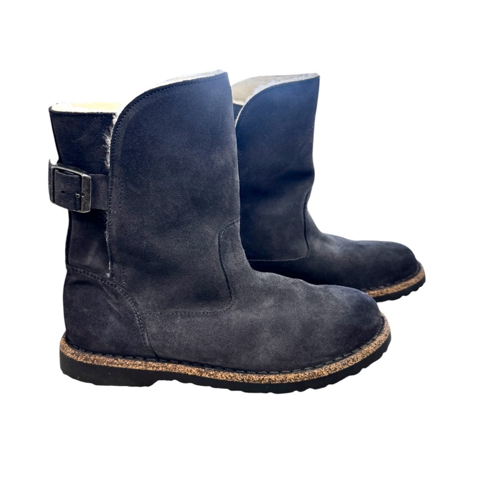 Birkenstock Uppsala Shearling Suede Graphite Color Boots Size 37EU US 7